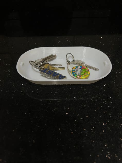 Modern 3D Printed Key Tray by 3dmassproduction1 .